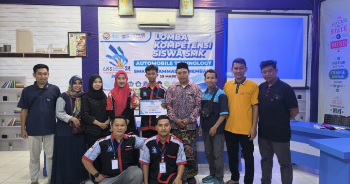 Kerja Keras dan Konsisten Hantar SMK NU Lasem Juara 1 LKS Automobile Technology